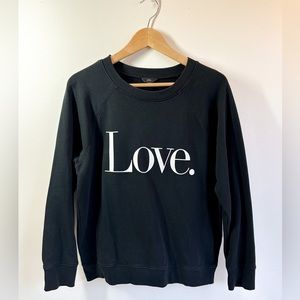 Women's J Crew Casual Love Printed Sweatshirt Top